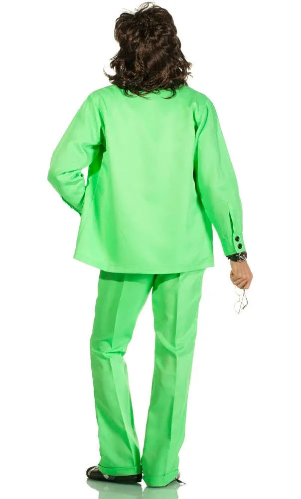 70s Deluxe Retro Leisure Suit Costume in Green