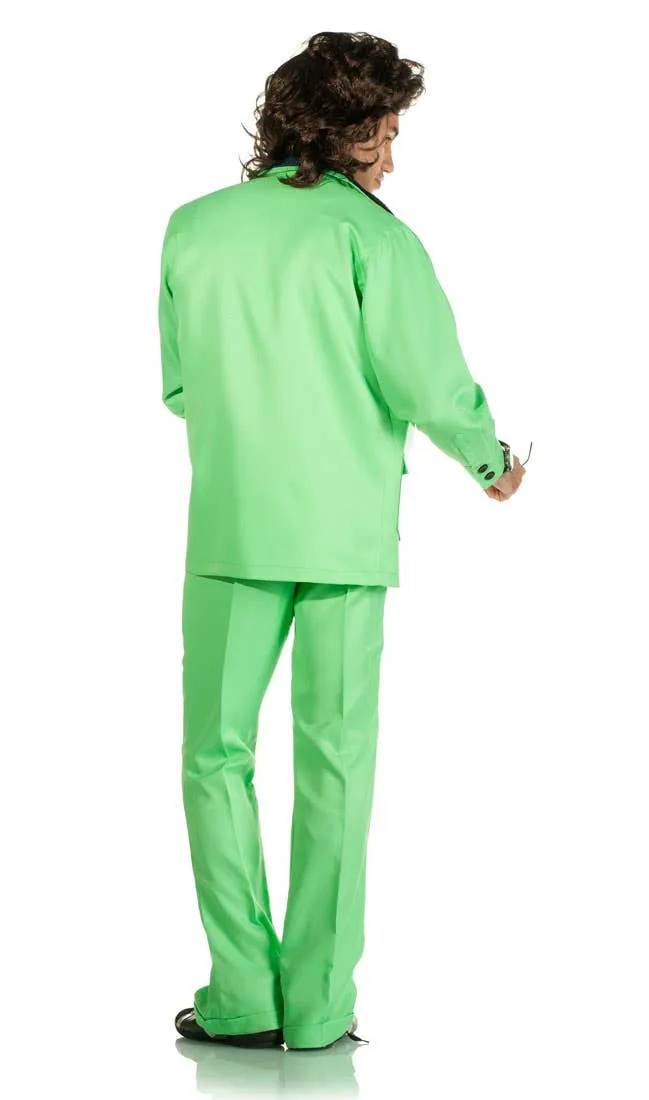 70s Deluxe Retro Leisure Suit Costume in Green