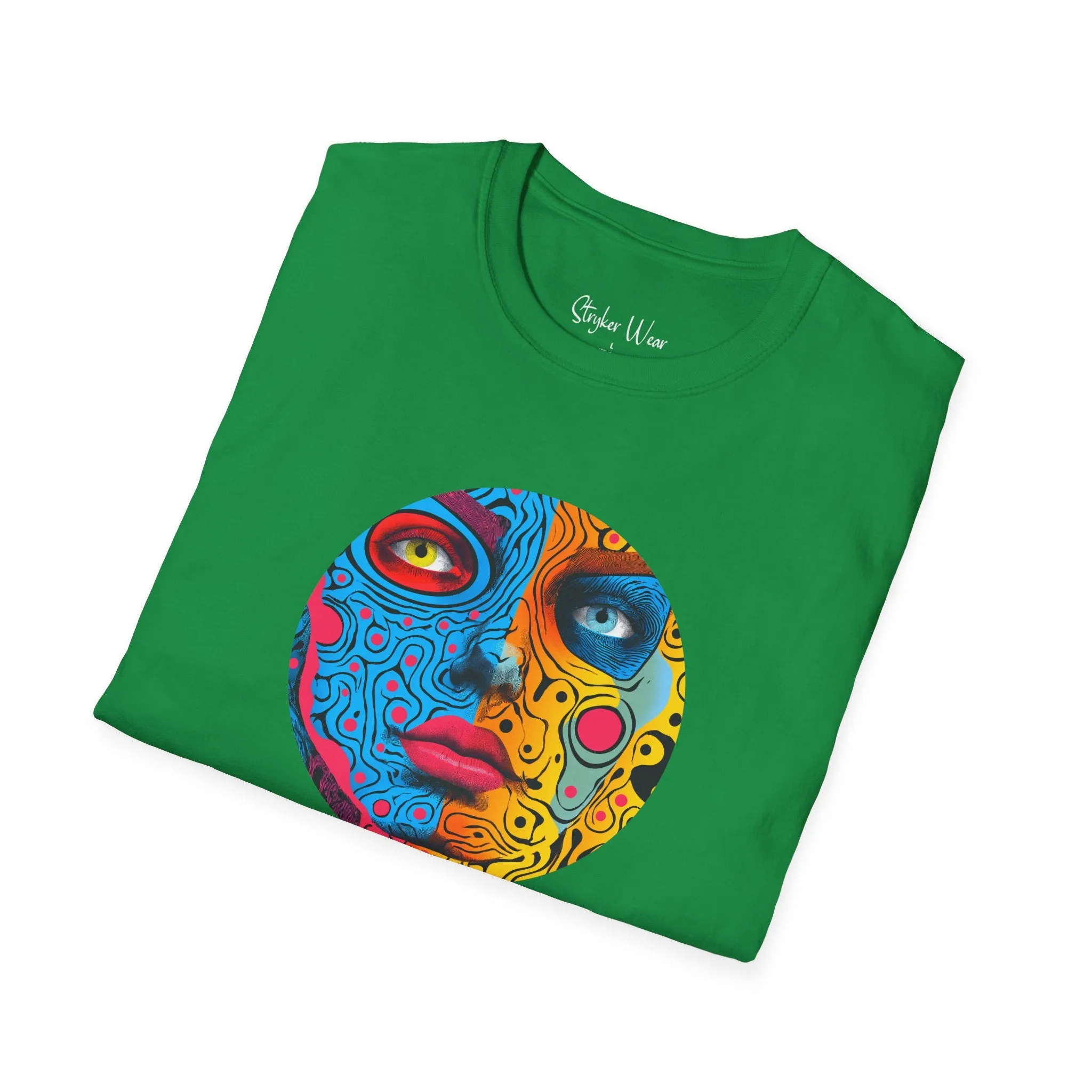 Abstract Face Pop Art | Unisex Softstyle T-Shirt