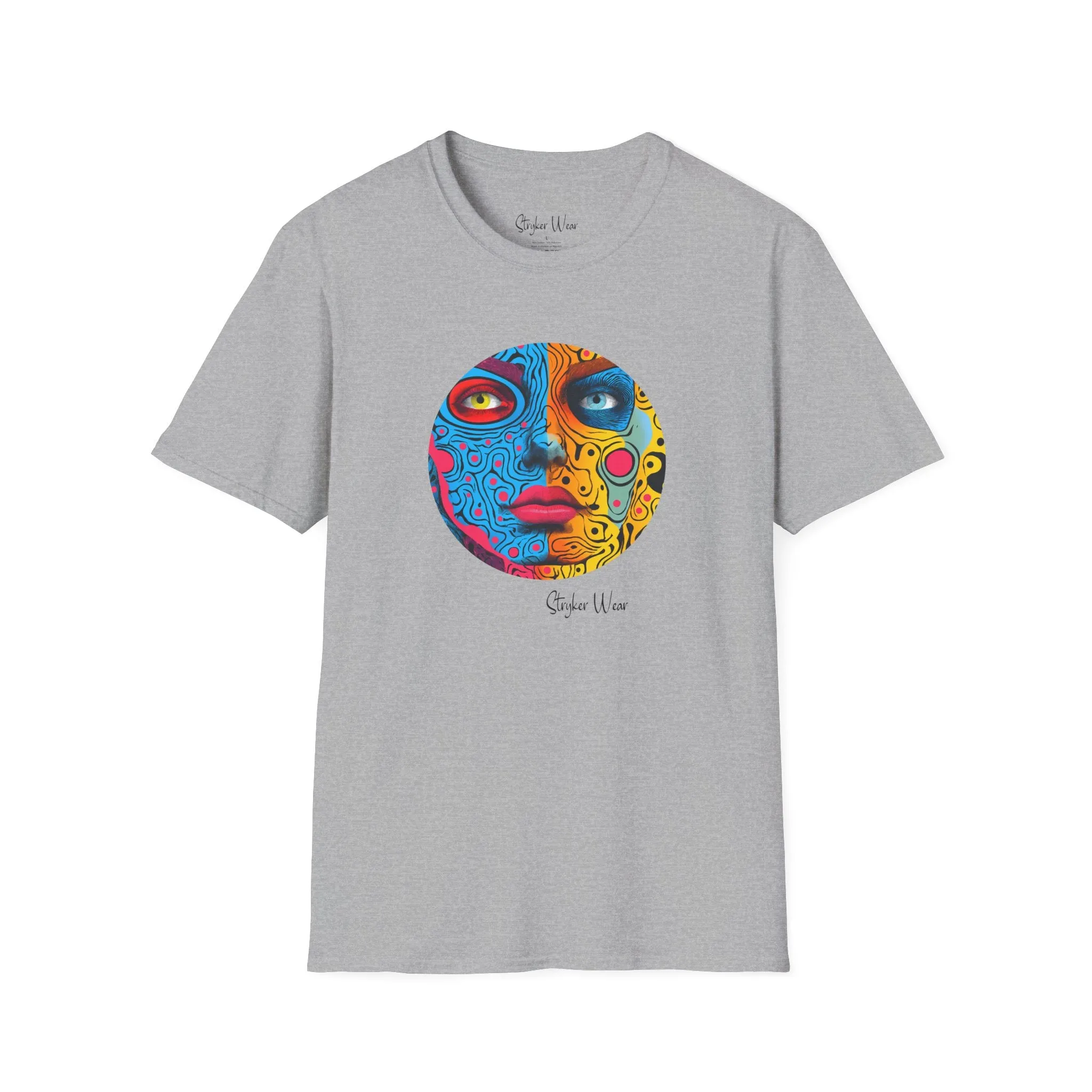 Abstract Face Pop Art | Unisex Softstyle T-Shirt