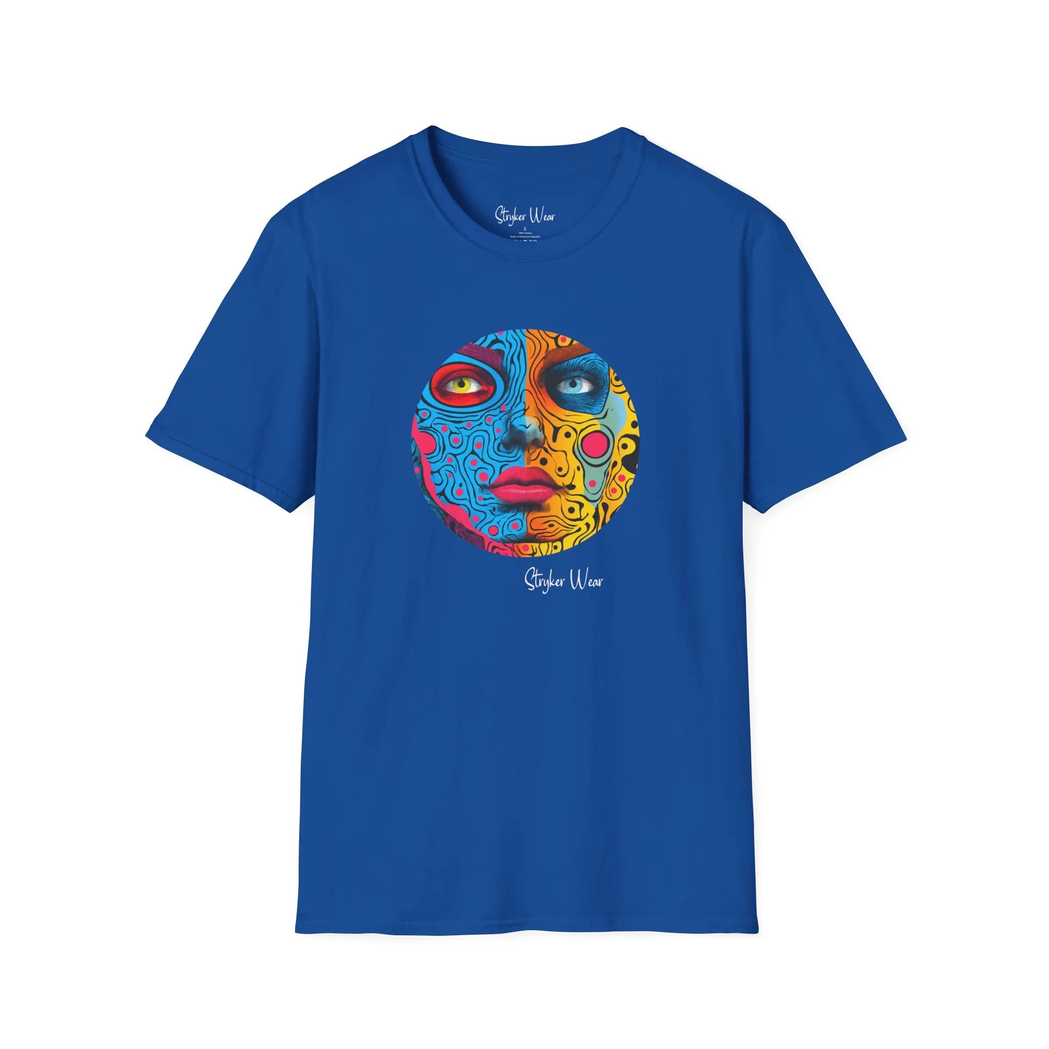 Abstract Face Pop Art | Unisex Softstyle T-Shirt