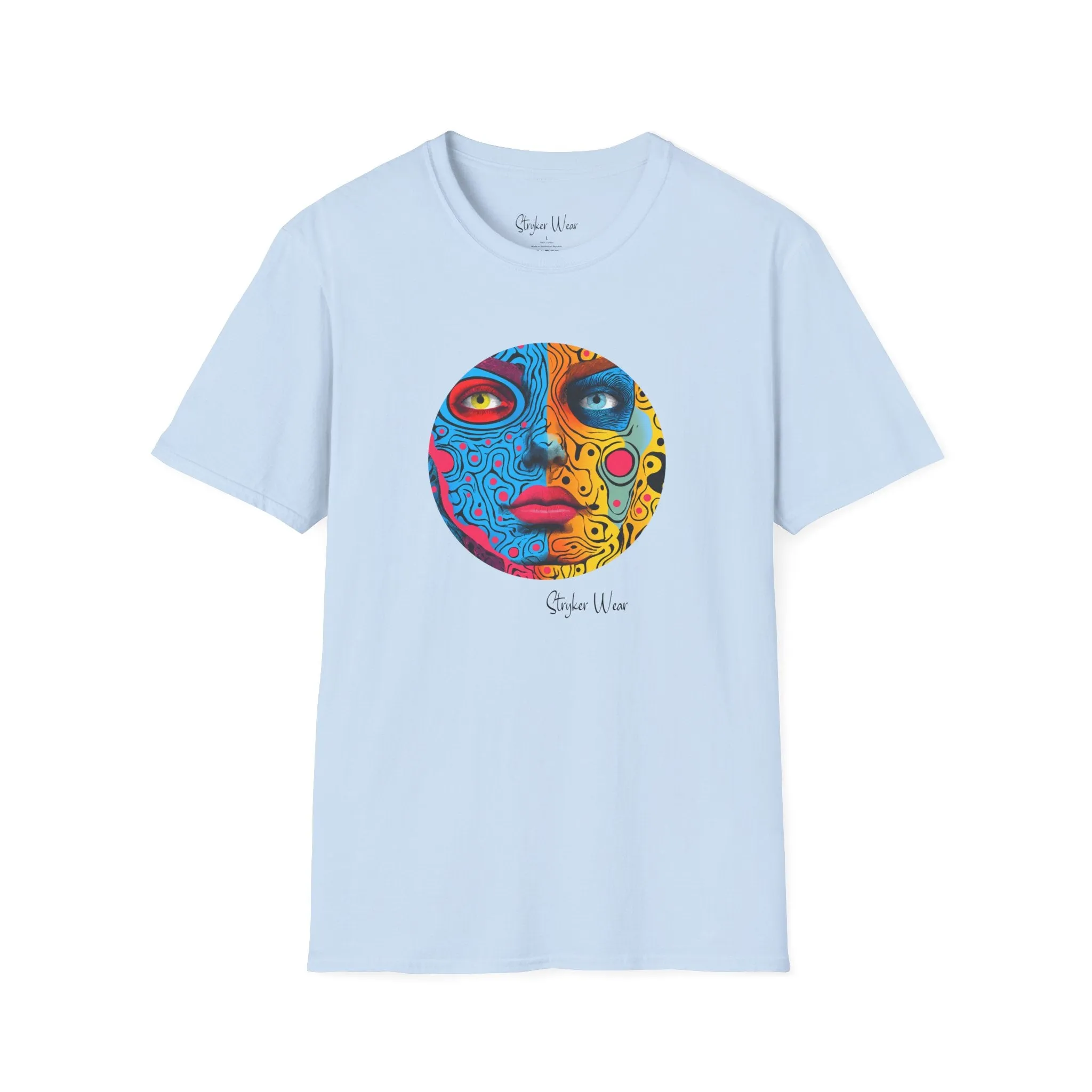 Abstract Face Pop Art | Unisex Softstyle T-Shirt