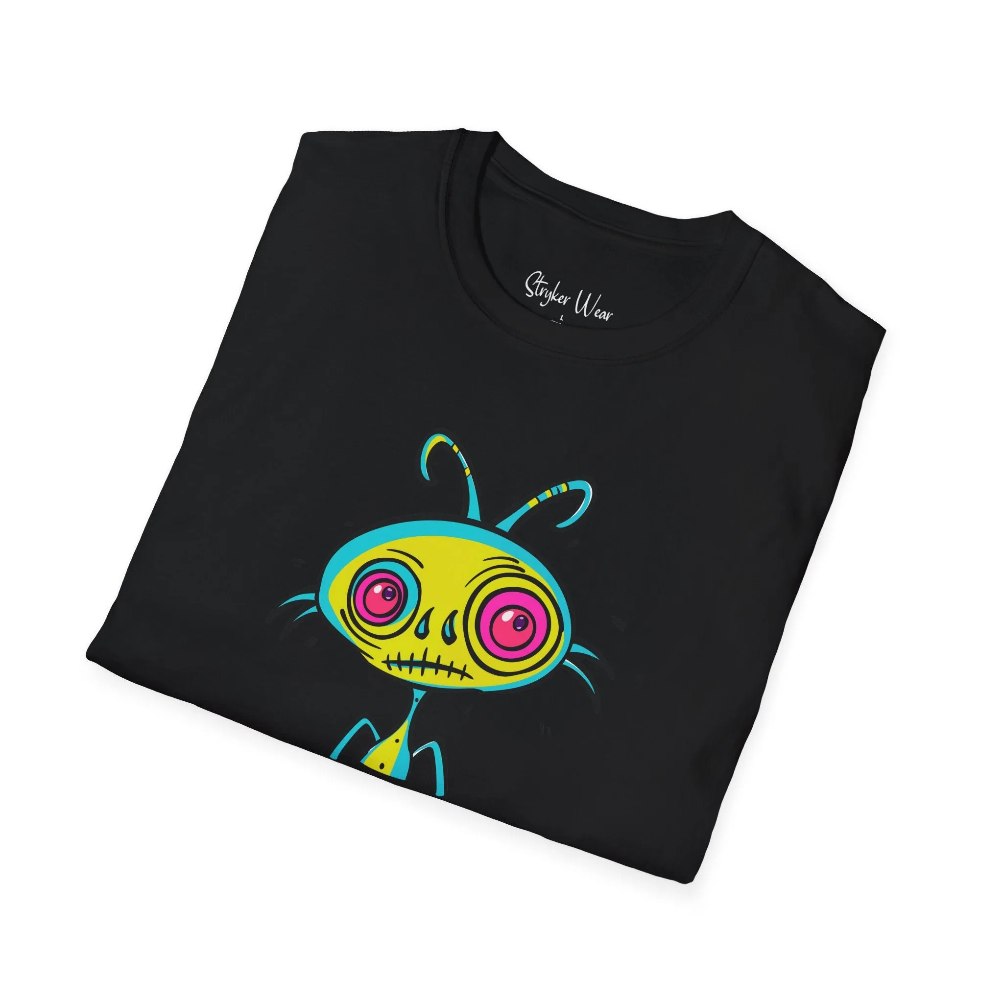 Alien Abstract Sketch | Unisex Softstyle T-Shirt