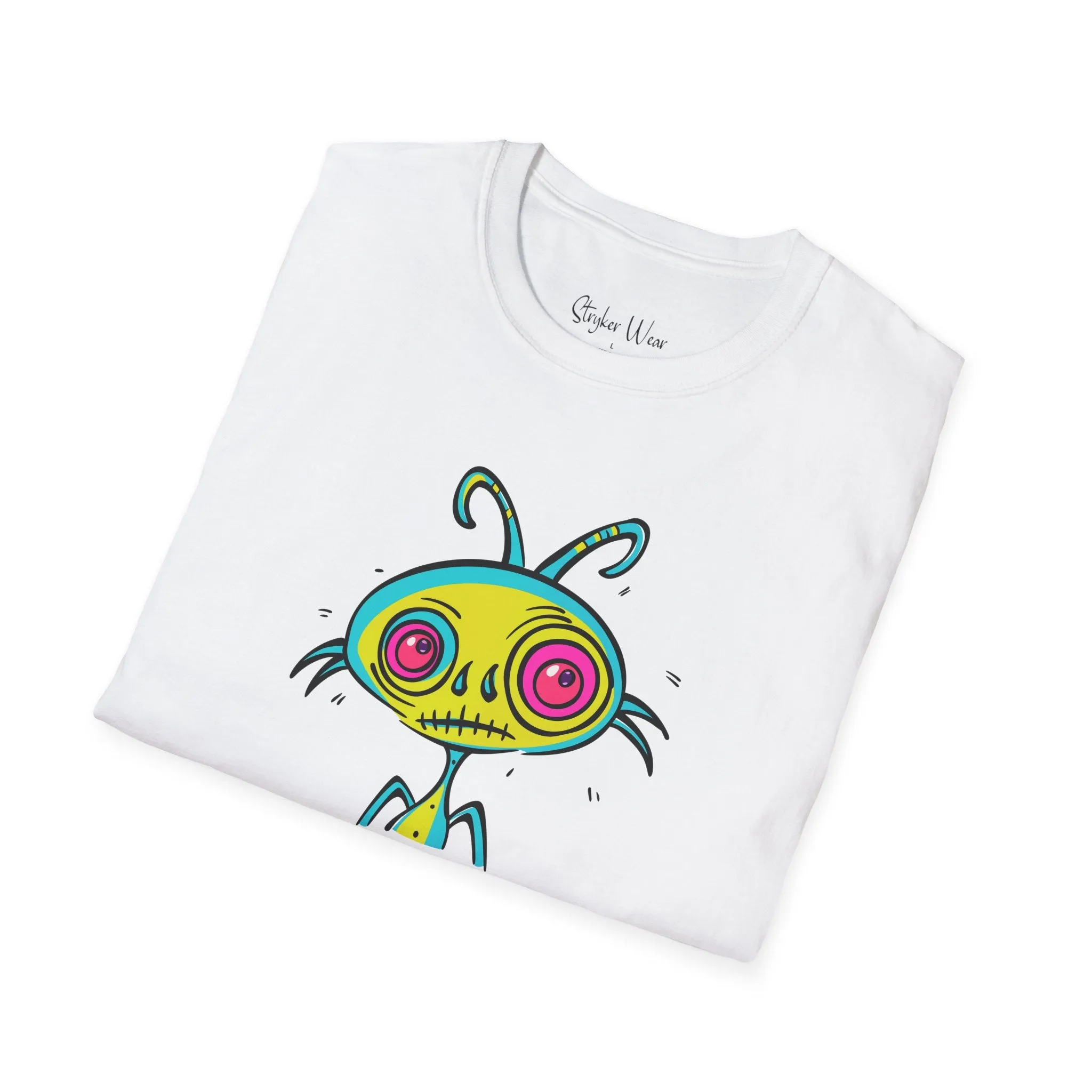 Alien Abstract Sketch | Unisex Softstyle T-Shirt