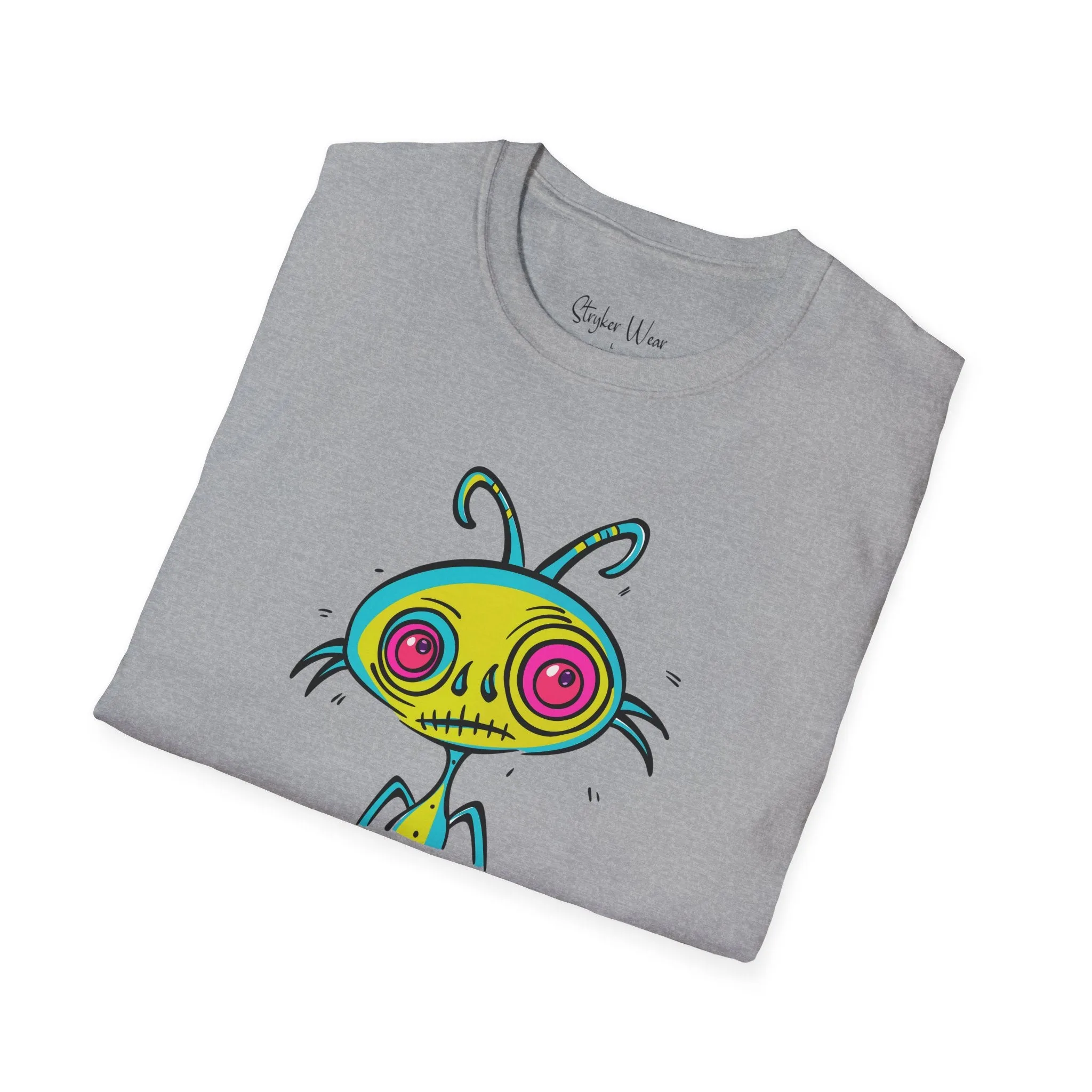 Alien Abstract Sketch | Unisex Softstyle T-Shirt