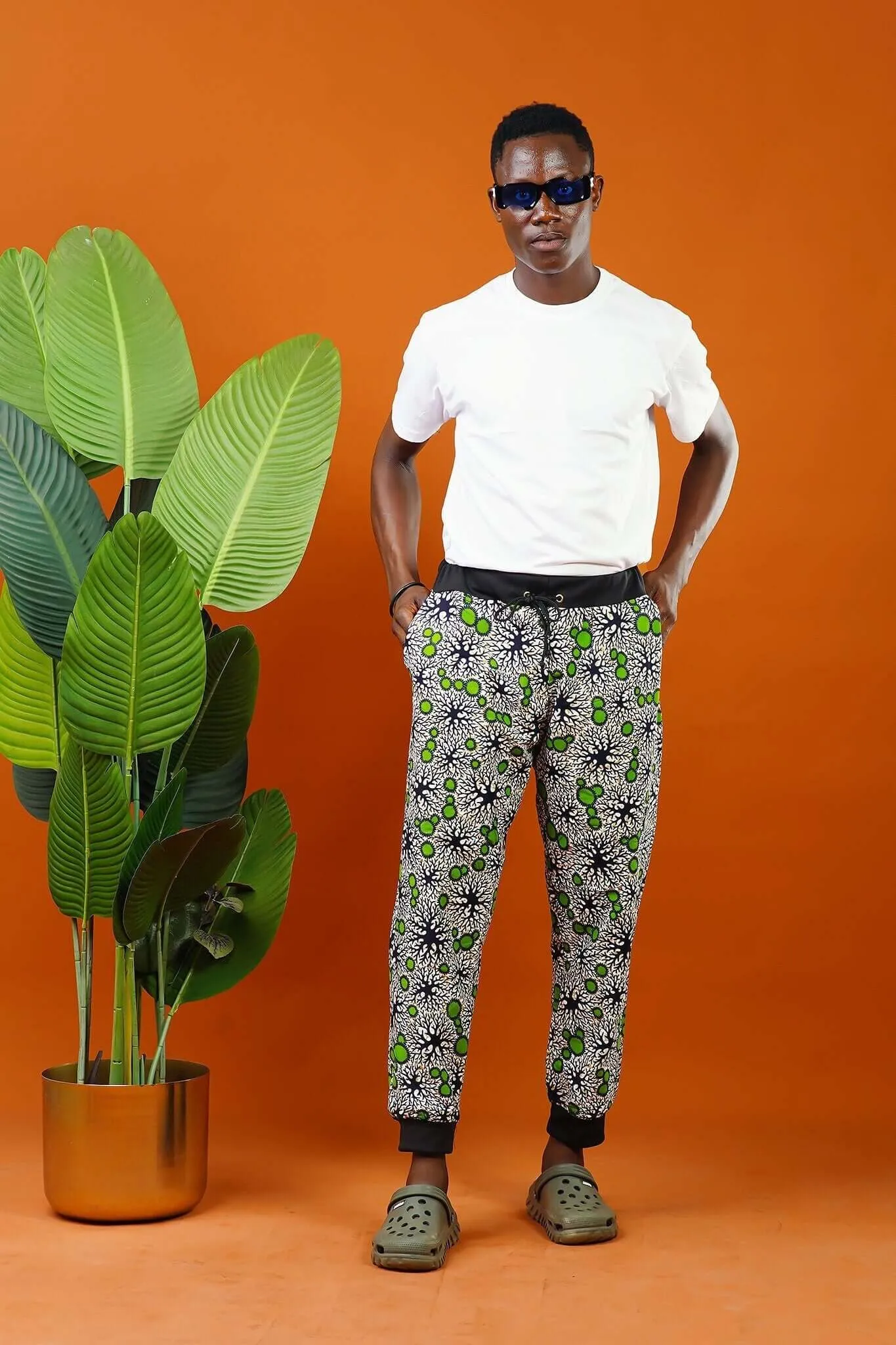 Atwima Fawn African Print Tracksuit Trousers