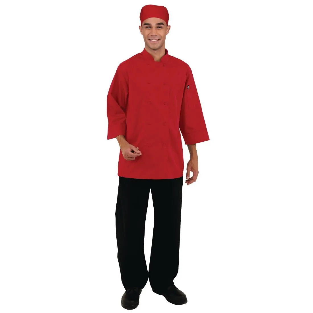 B106-XS Chef Works Unisex Jacket Red XS