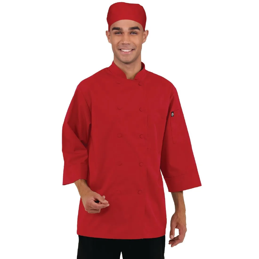 B106-XS Chef Works Unisex Jacket Red XS