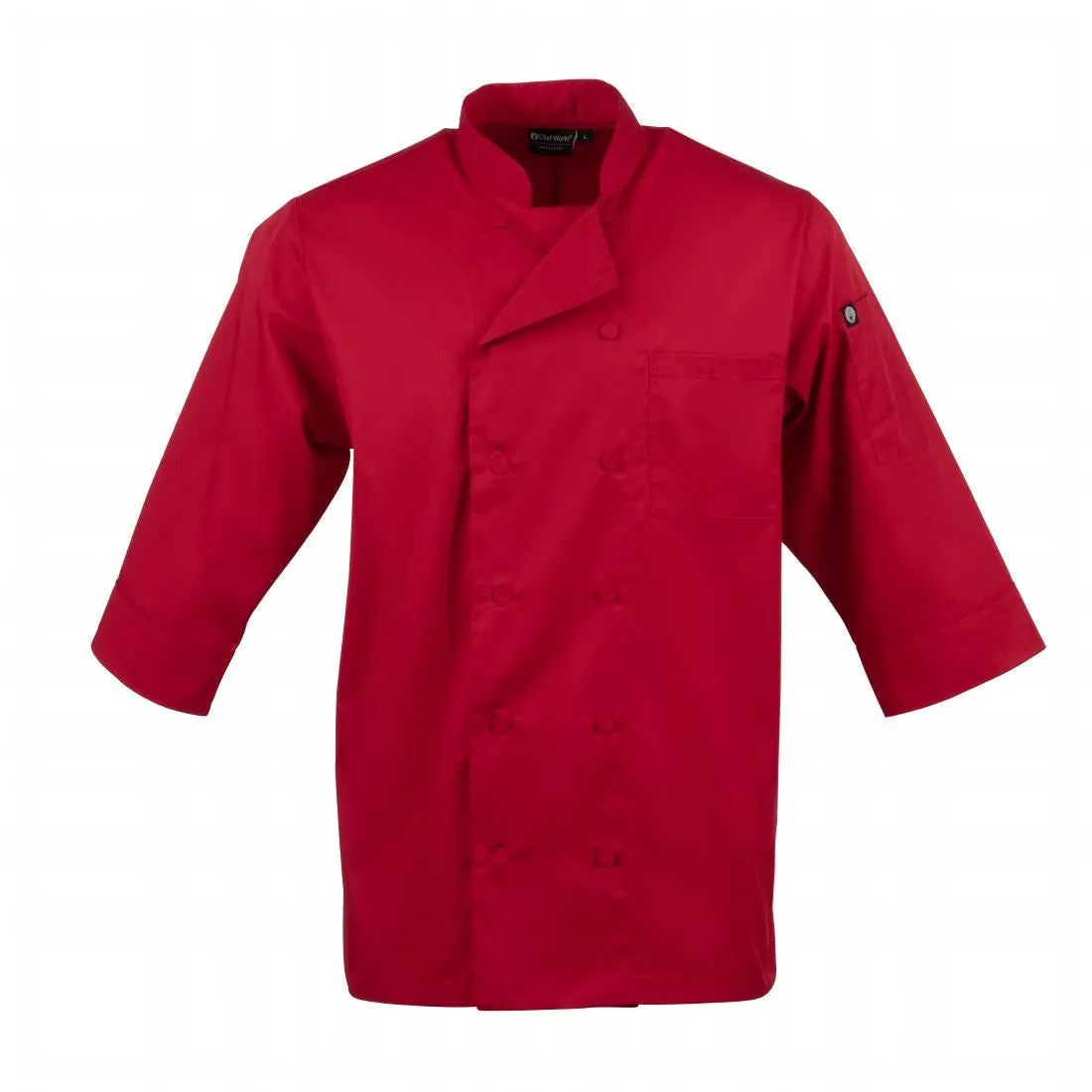 B106-XS Chef Works Unisex Jacket Red XS