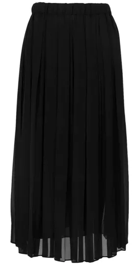 Black Pleated Skirt