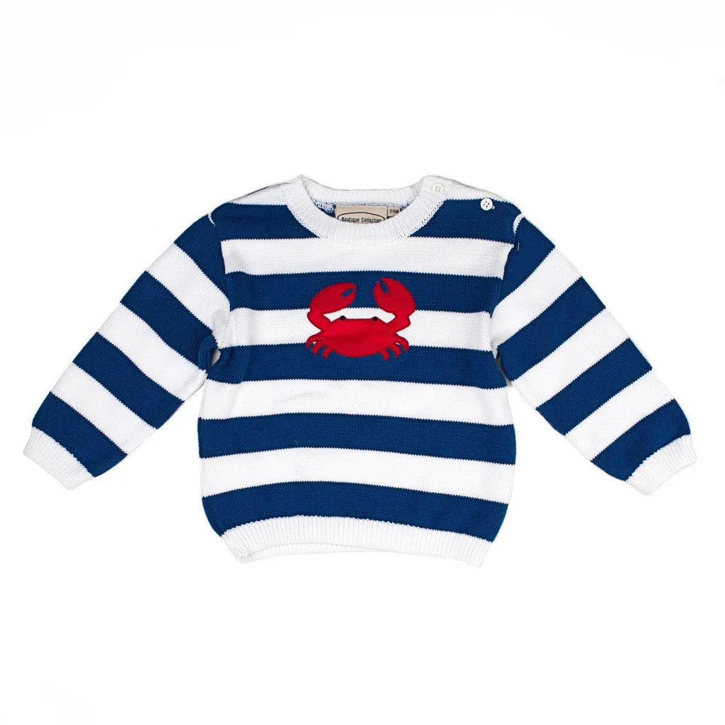 Boys Sweaters Crab Pullover (Newborn Baby & Toddler)