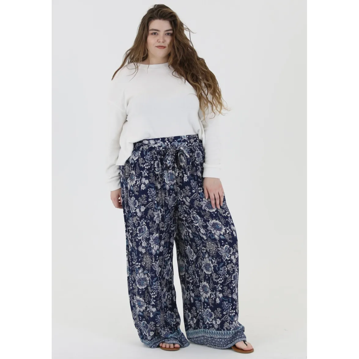 California Wide Leg Curvy Fit Pants