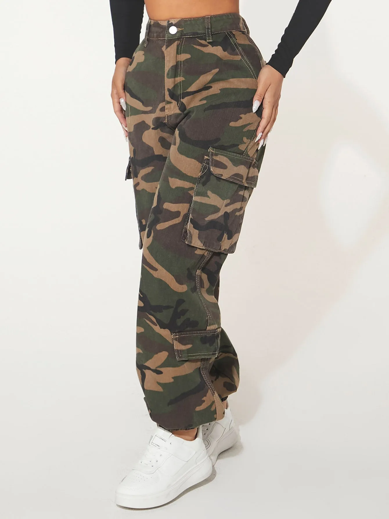 Camo Jogger Cargo Pants