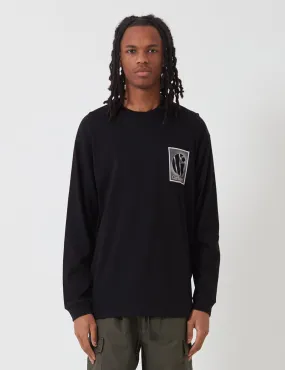 Carhartt-WIP Foundation Long Sleeve T-Shirt - Black/White