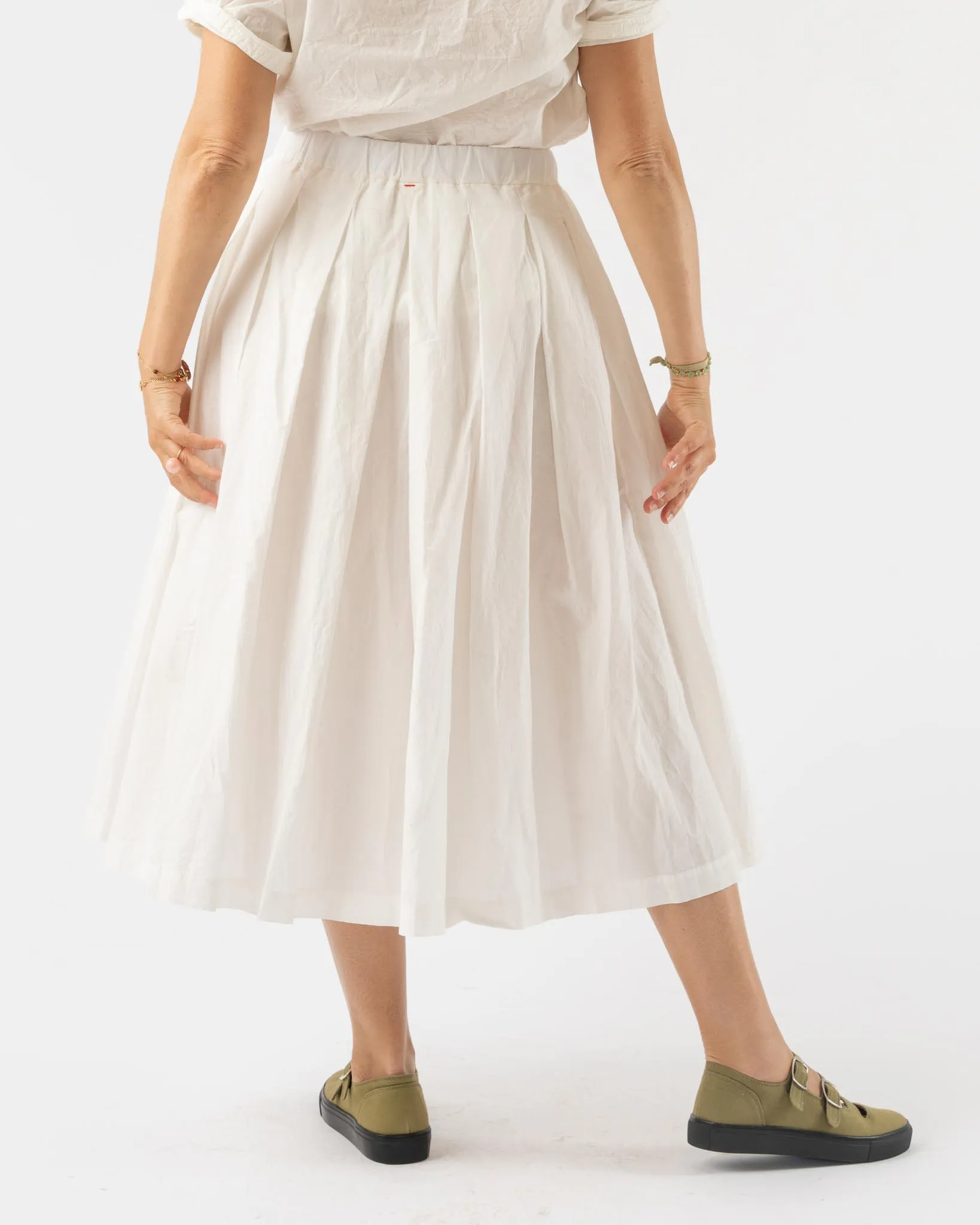 CASEY CASEY Bowling Skirt in Off White