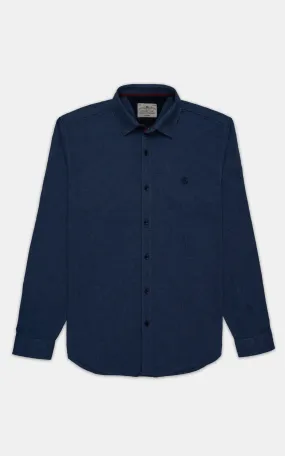 CASUAL SHIRT NAVY TEXTURED