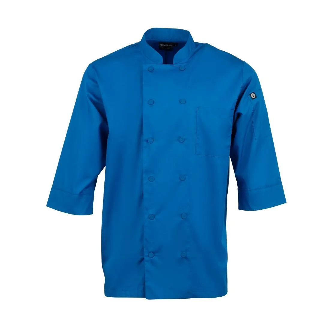 Chef Works Unisex Chefs Jacket Blue L