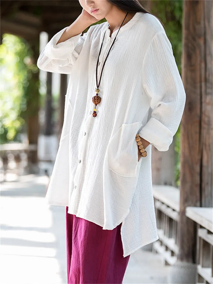 Chinese Style Simple Comfy Women's Jackets