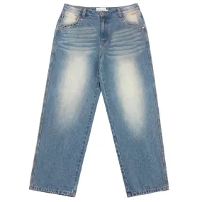 Classic Relaxed Denim Pants Sandblasted Indigo