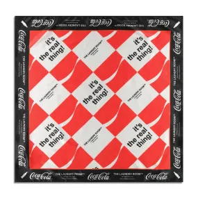 Coca Cola Real Thing - Silky Bandana - Red & White