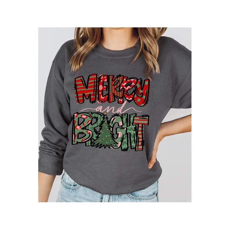 COLOR BEAR Merry & Bright Christmas Sweatshirt