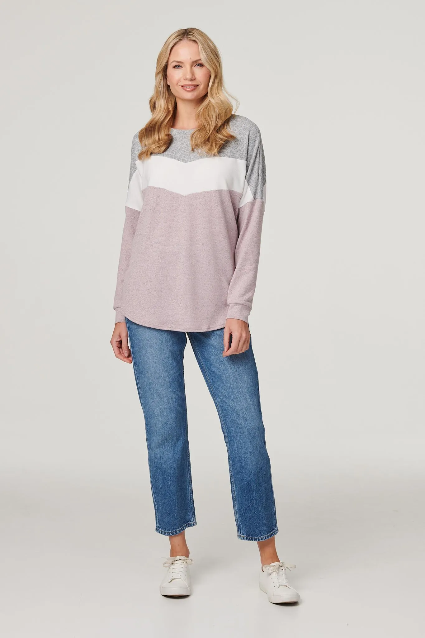 Colour Block Relaxed Sweatshirt