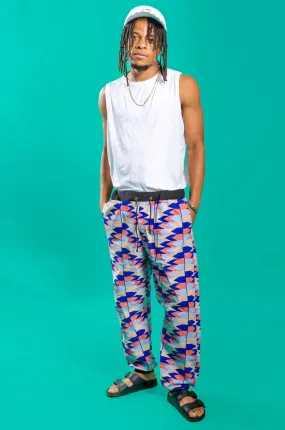 Cream Tea Kente Tracksuit Trousers