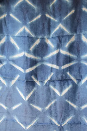 Creative Bee 'ANKARA' Natural Dye Indigo Shibori Desi Tussar Fabric x 0.50 Meter