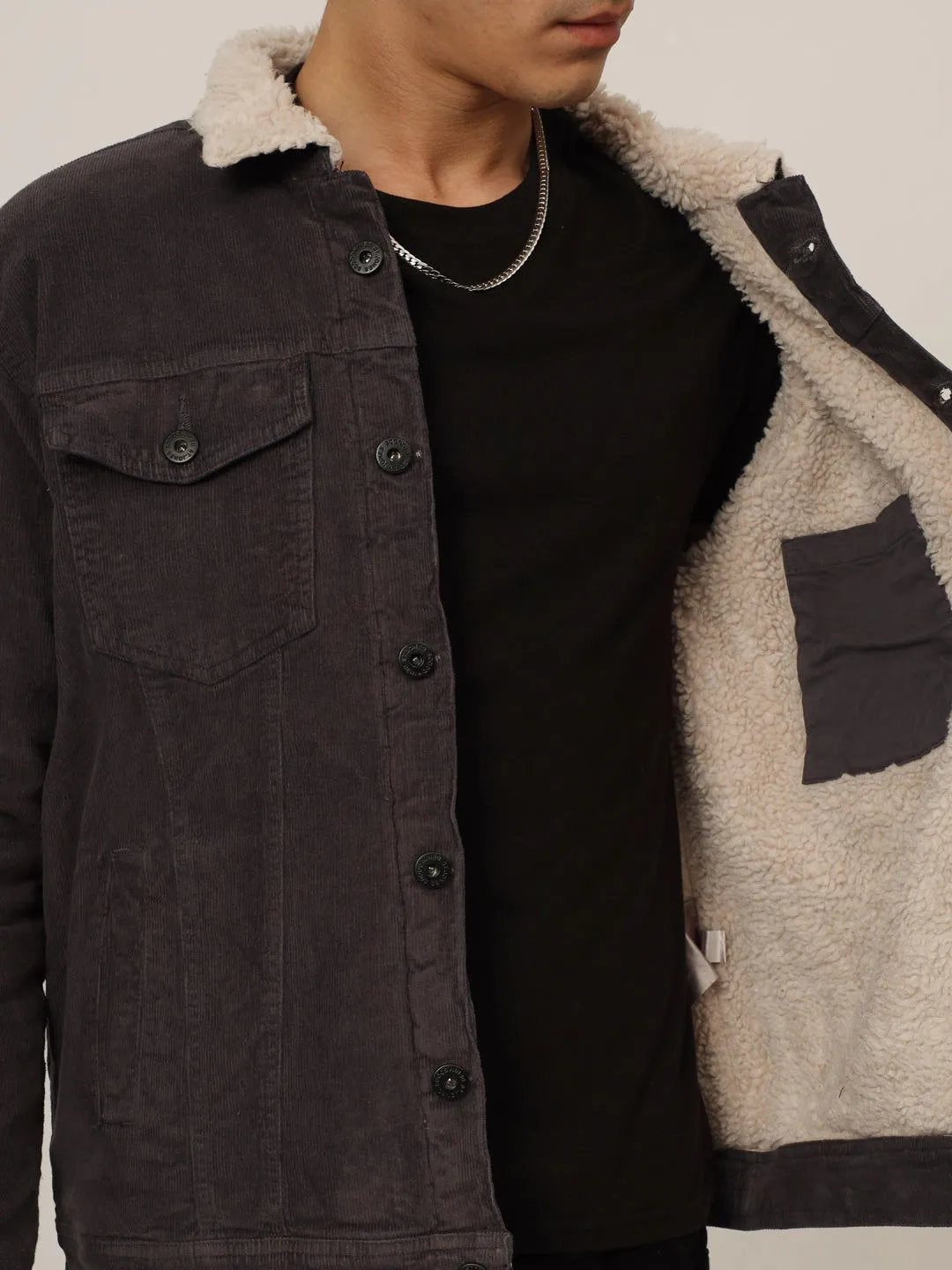 Dark grey corduroy jacket