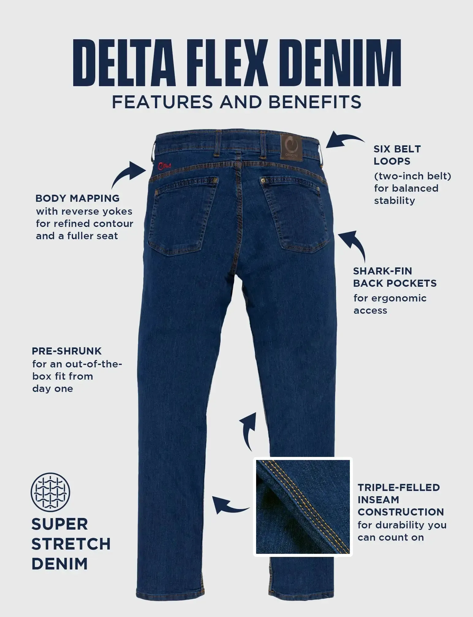 DELTA FLEX JEANS - RELAXED