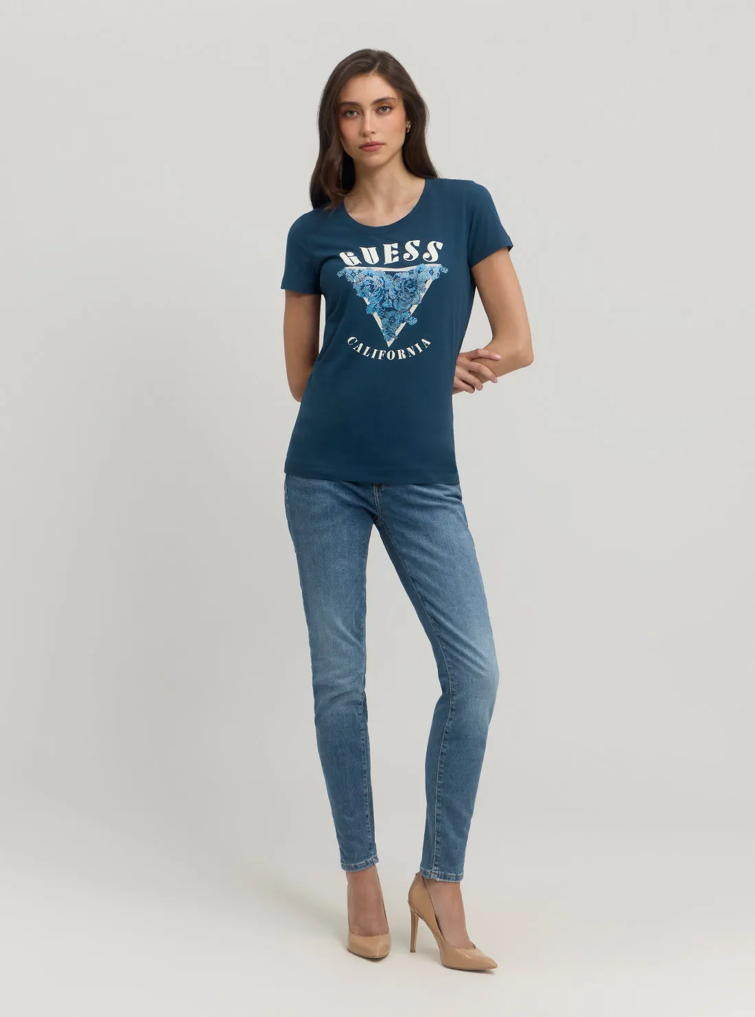 Eco Blue Roses T-Shirt