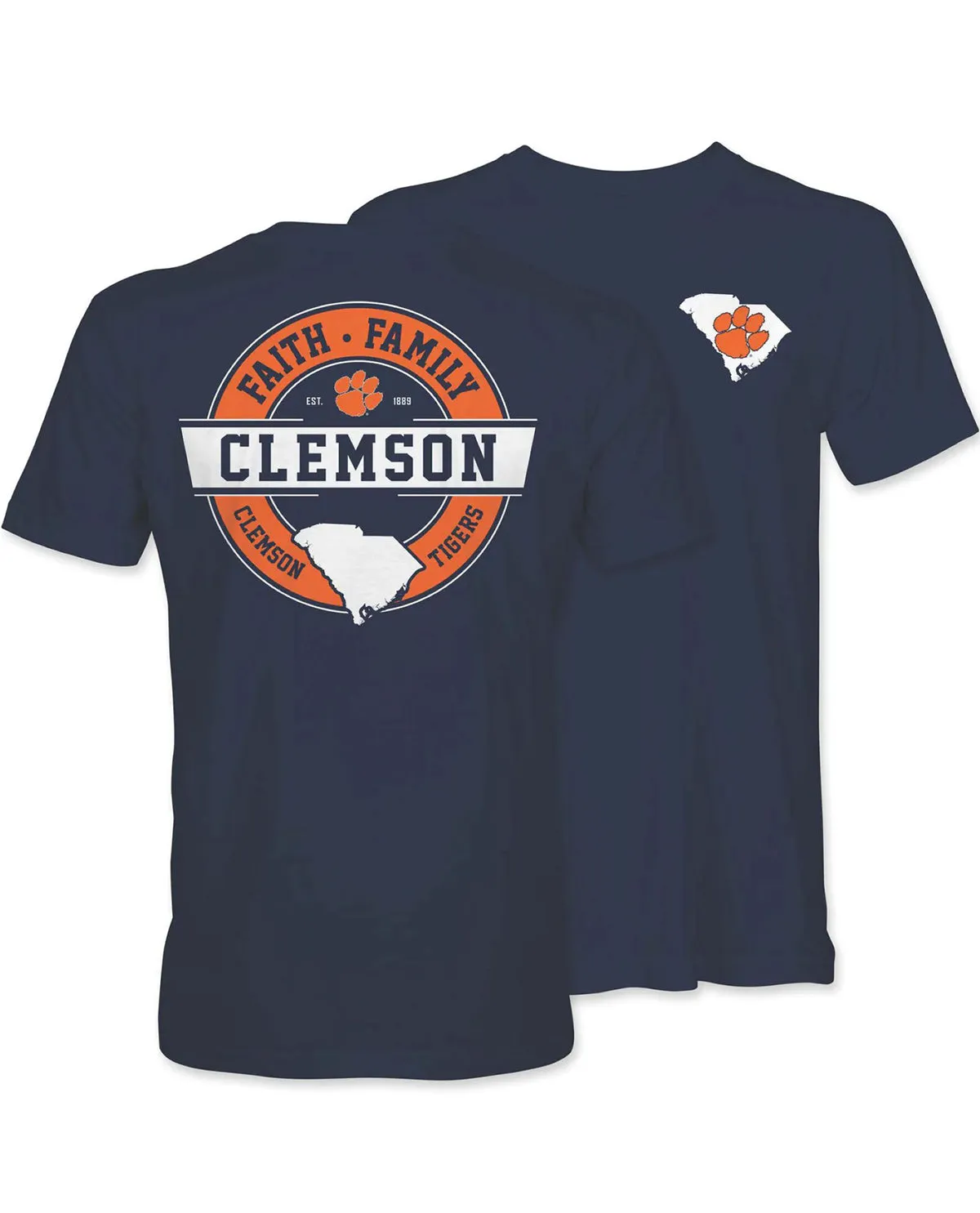 Faith, Family, Clemson Men's Short Sleeve Tee