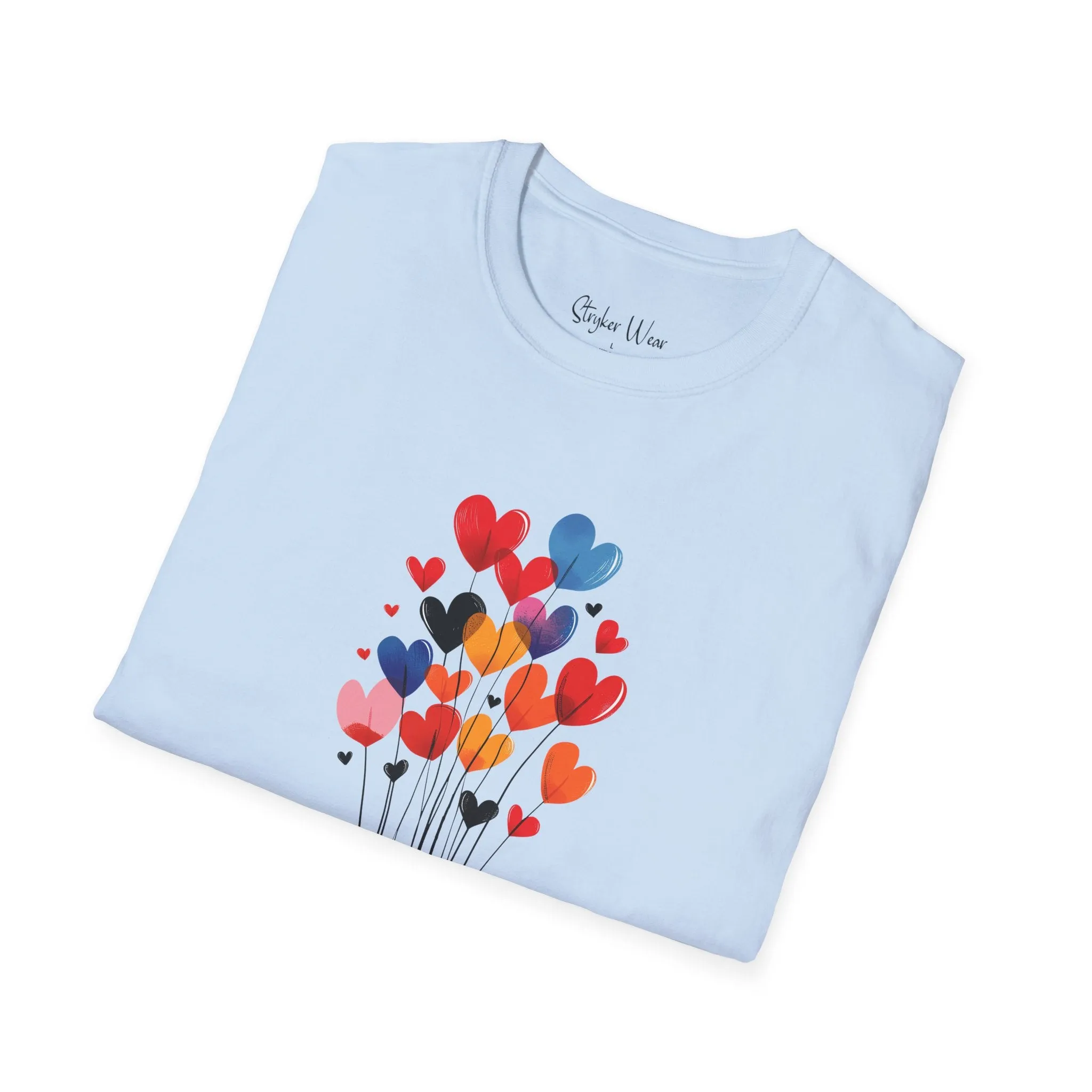 Floating Hearts | Unisex Softstyle T-Shirt