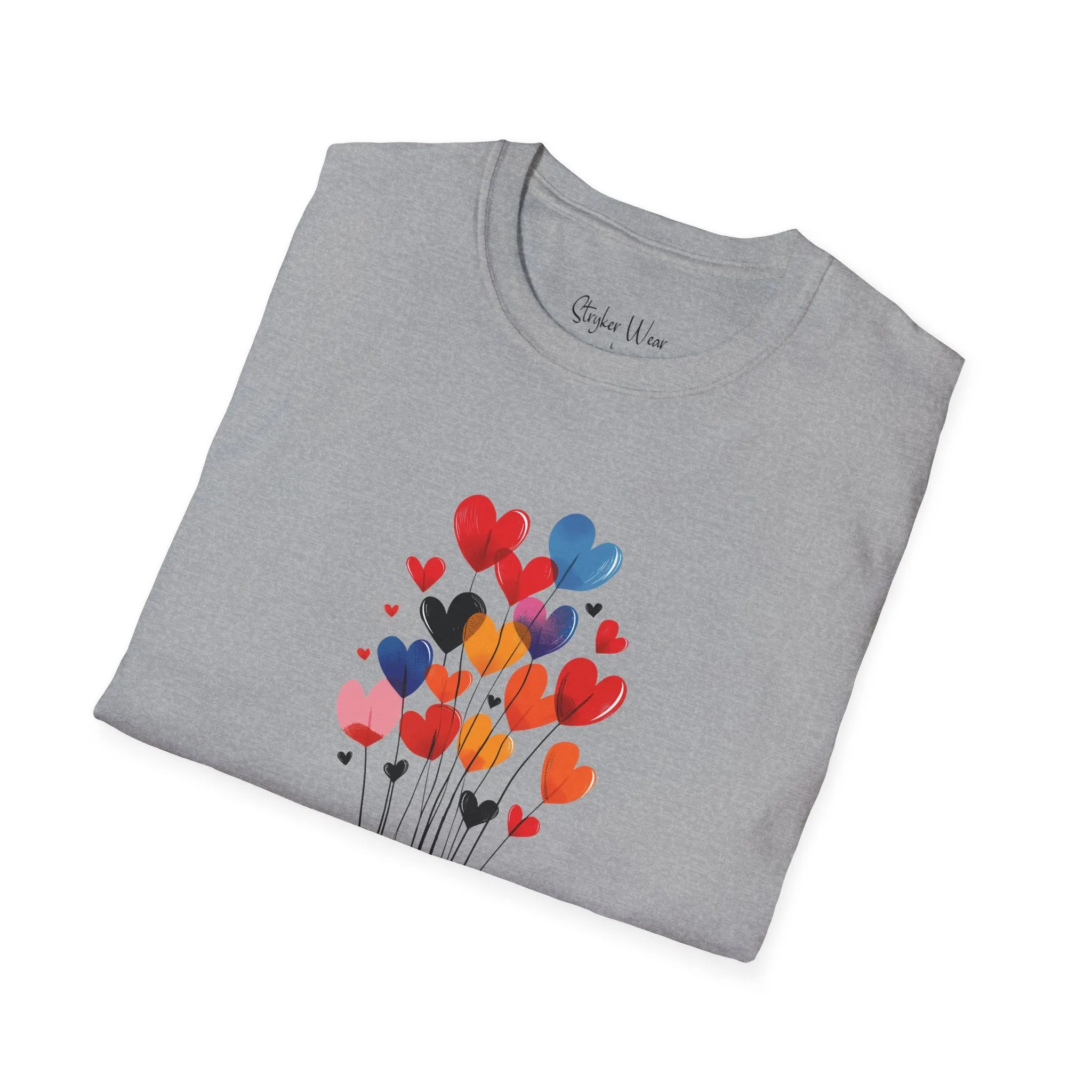 Floating Hearts | Unisex Softstyle T-Shirt