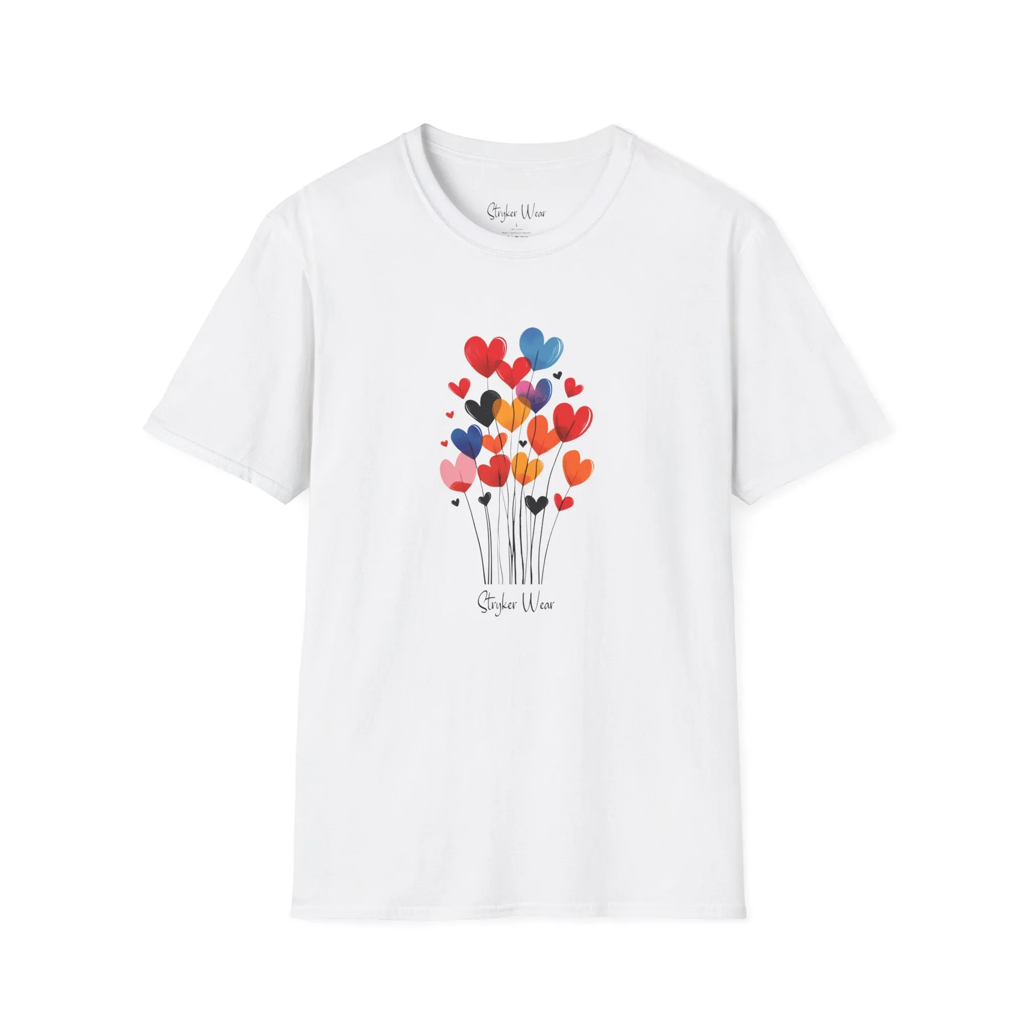 Floating Hearts | Unisex Softstyle T-Shirt