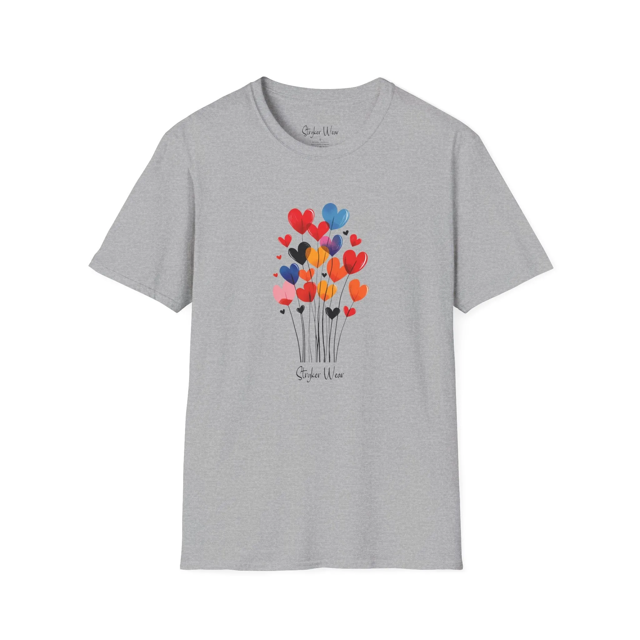 Floating Hearts | Unisex Softstyle T-Shirt