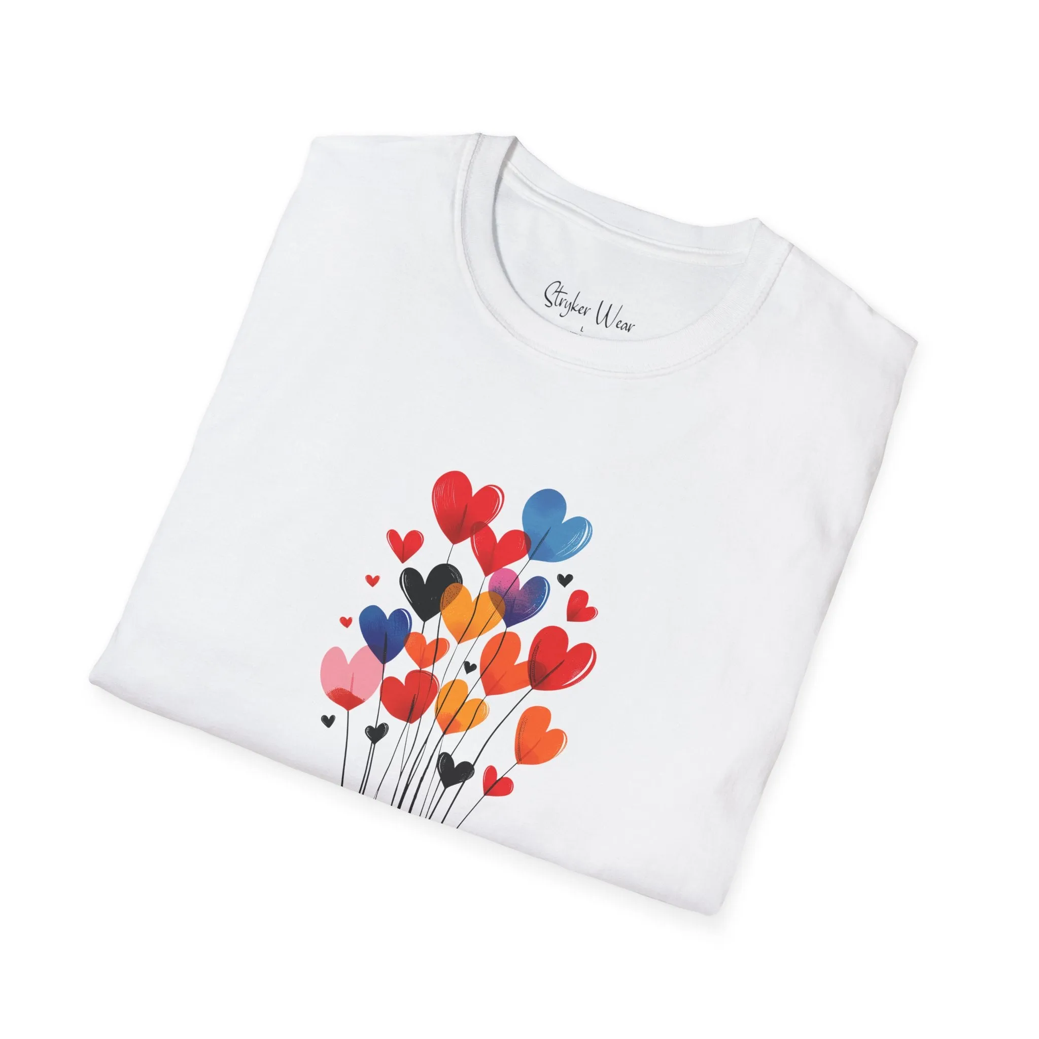 Floating Hearts | Unisex Softstyle T-Shirt