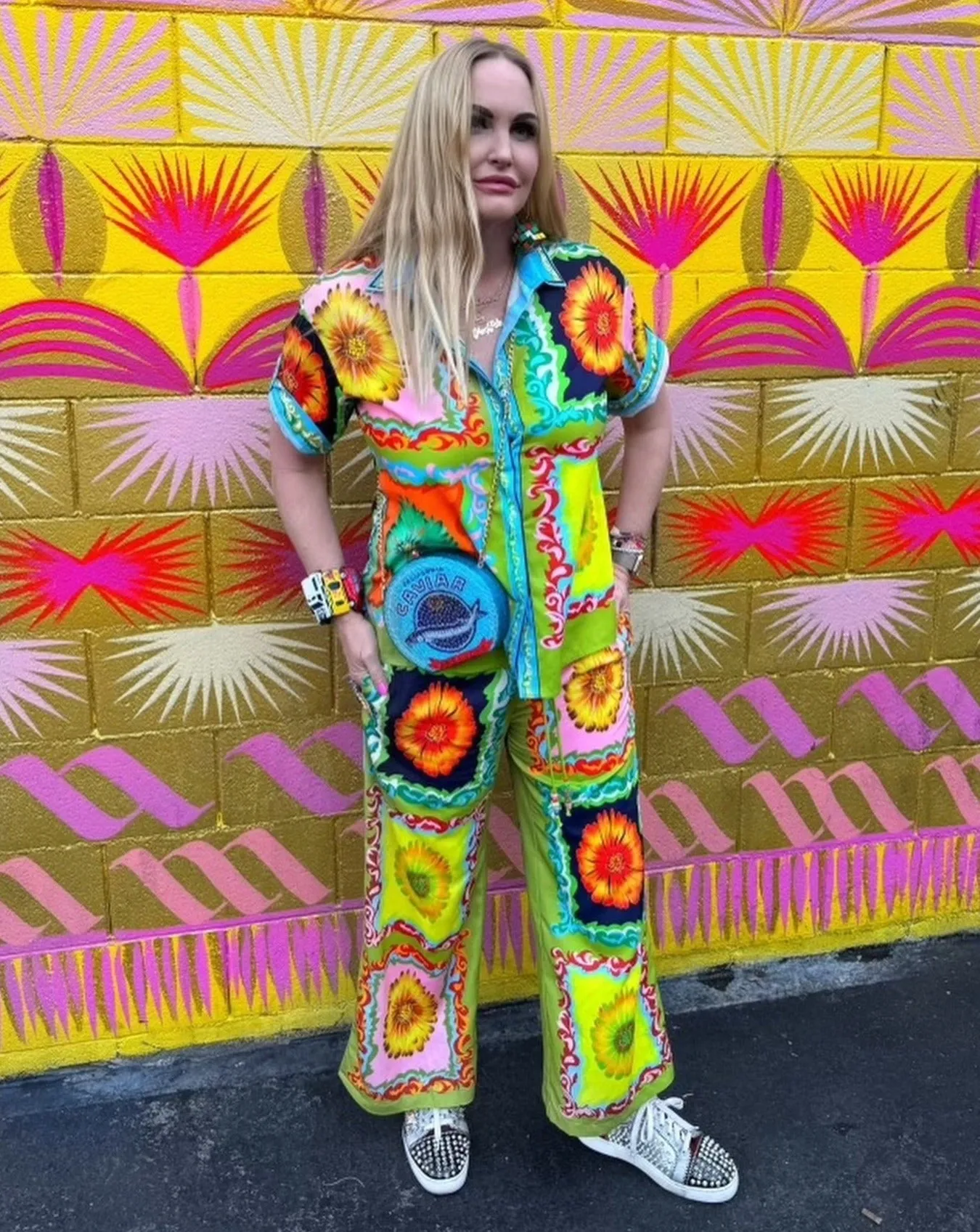 Funky Flora Flare Pants