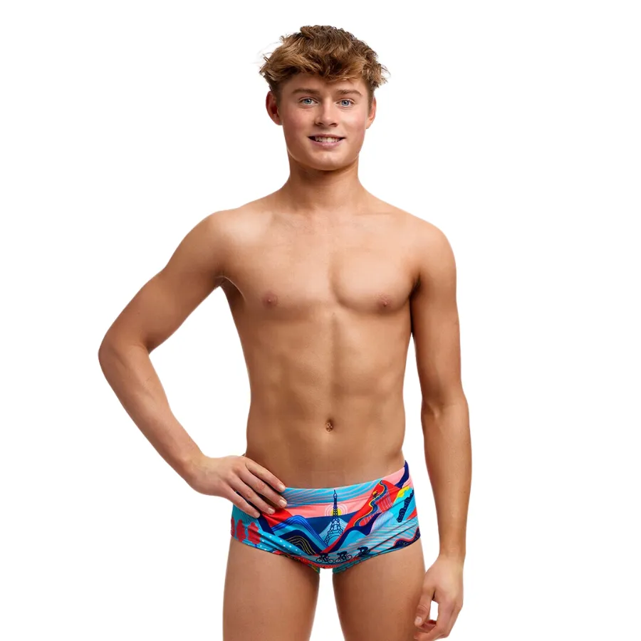 Funky Trunks Boys Sidewinder Trunks FTS015B  - Vive La Funky