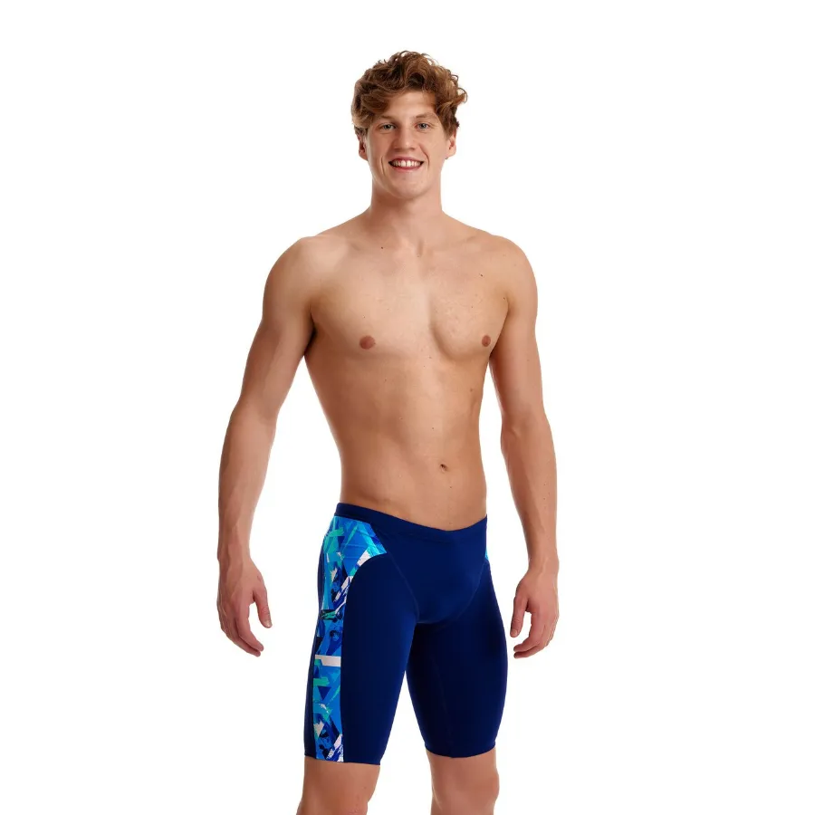 Funky Trunks Mens Training Jammers FT37M- Bashed Blue