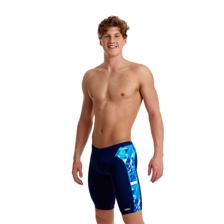 Funky Trunks Mens Training Jammers FT37M- Bashed Blue