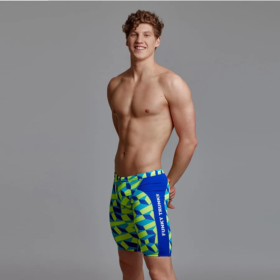 Funky Trunks Mens Training Jammers FT37M- Blue Blockers