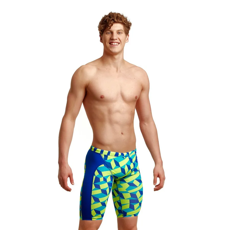 Funky Trunks Mens Training Jammers FT37M- Blue Blockers