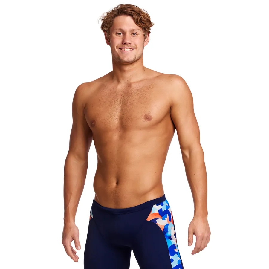 Funky Trunks Mens Training Jammers FT37M - Wet Paint