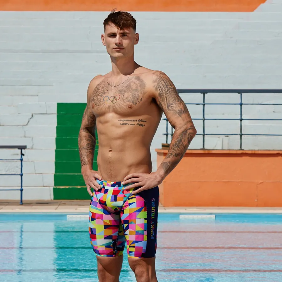 Funky Trunks Mens Training Jammers FTS003M - On The Grid