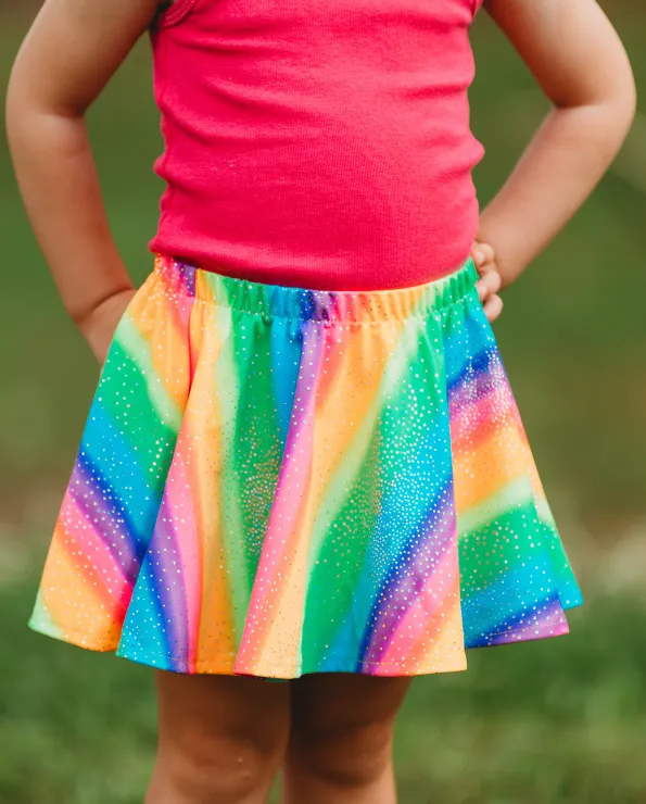 Girls Novelty Circle Skirt | Elf Mermaid Sparkle