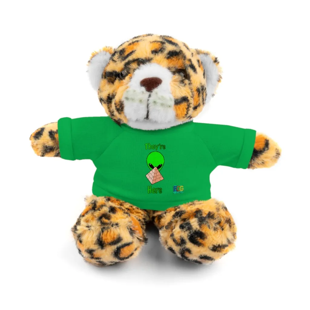 Green Alien Pyramid Stuffed Animals with Tee