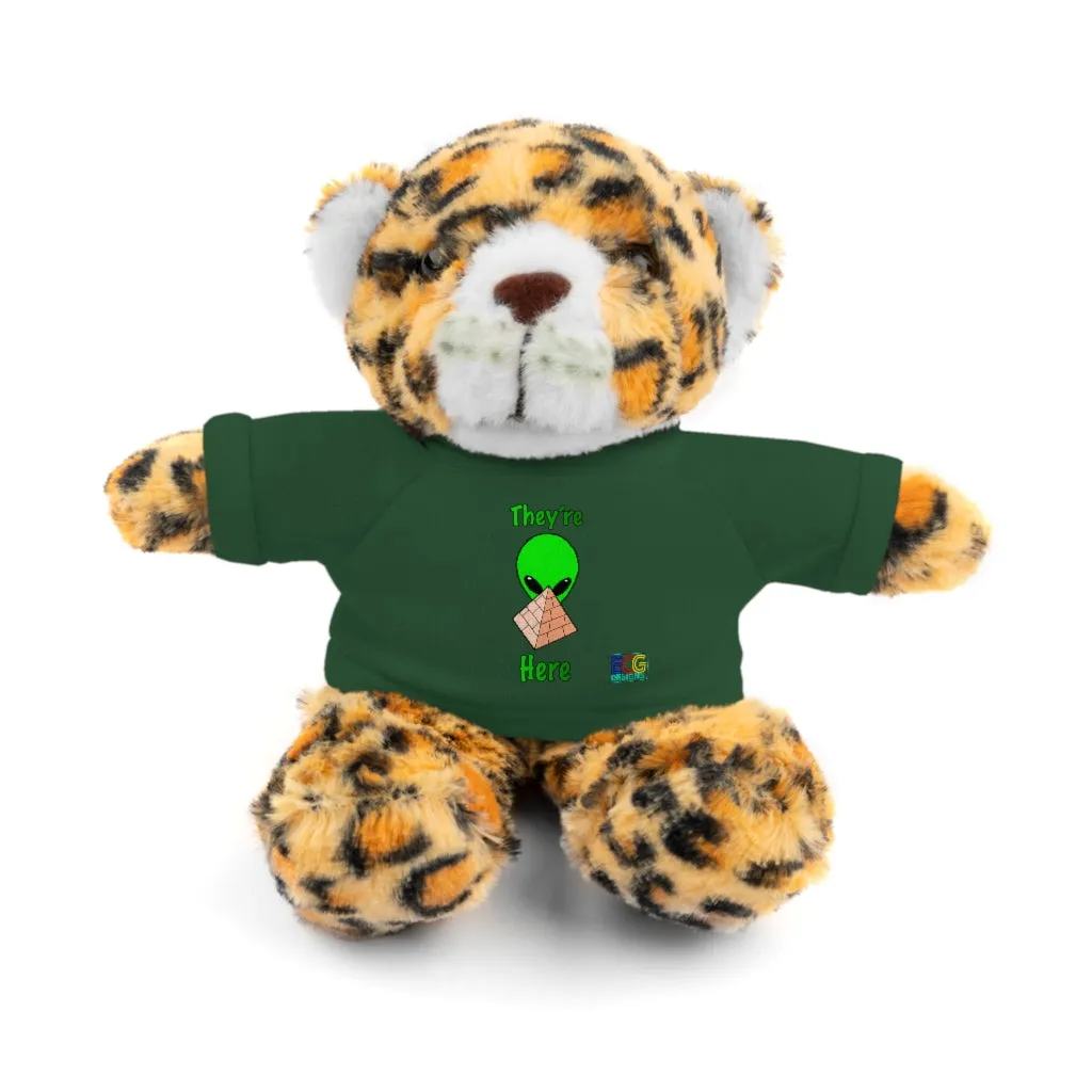 Green Alien Pyramid Stuffed Animals with Tee