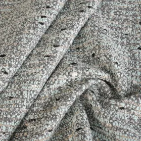 Grey and Blue Tweed Fabric 96928