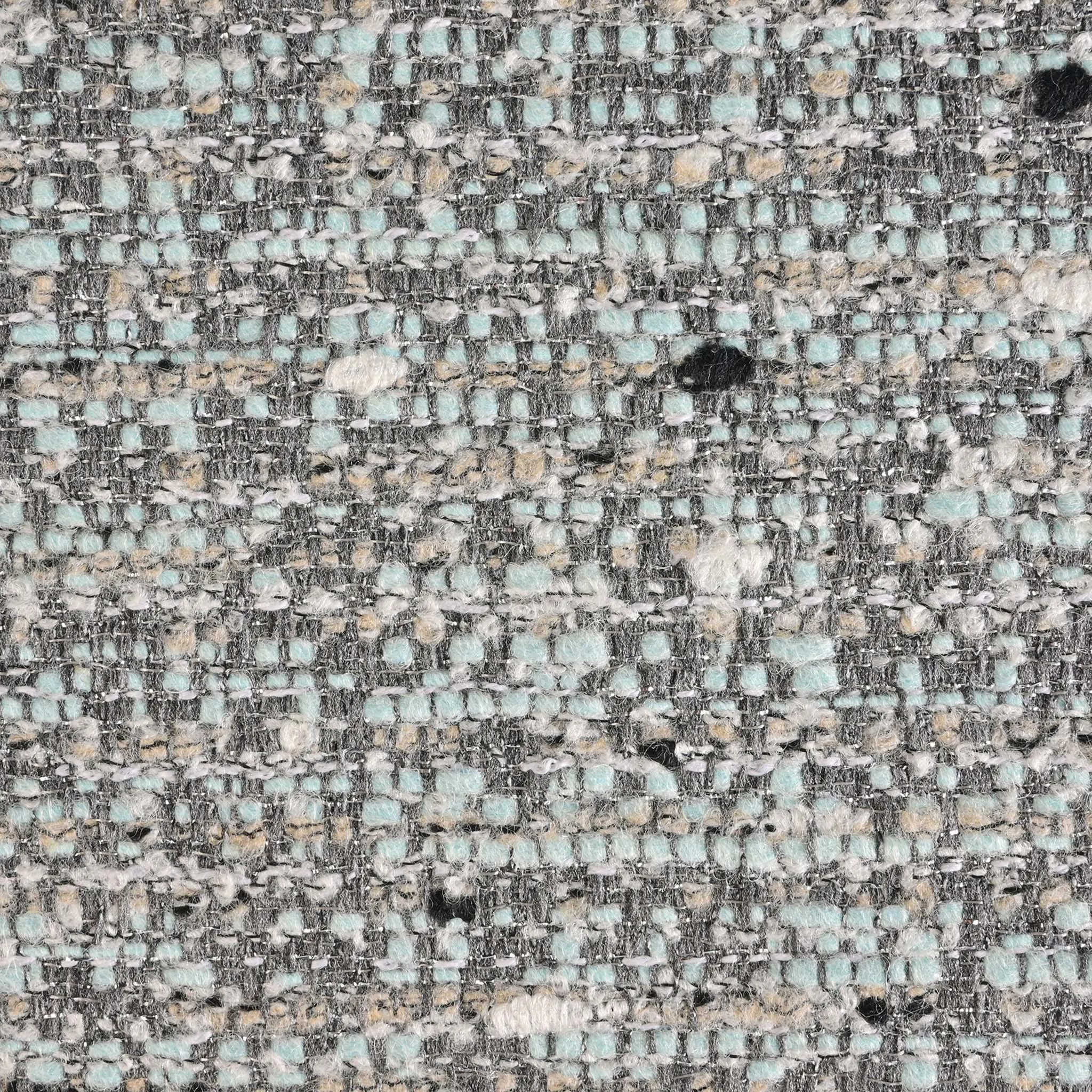 Grey and Blue Tweed Fabric 96928